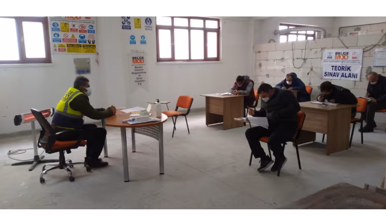 ´Mesleki Yeterlilik Belgesi´ sınavları yapılmaya başlandı.