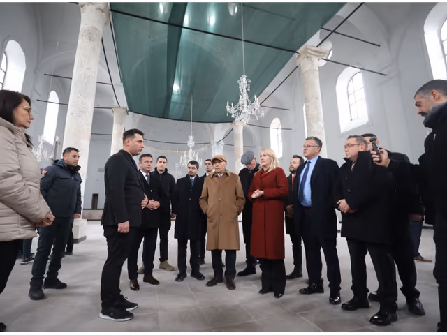 Sivrihisar Zaimağa Konağı'ndaki Encümen Toplantısından bir kare.
